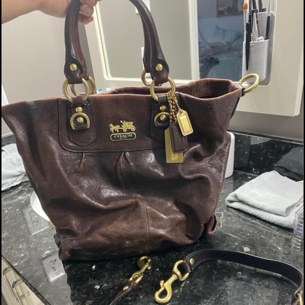 Brown Coach Satchel Bag